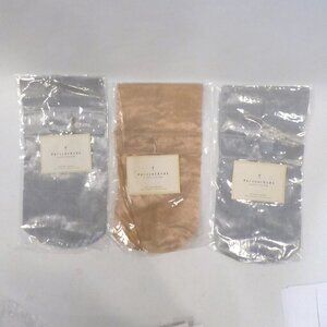 NEW 13” WINE BOTTLE GIFT BAGS SILVER & METALLIC GOLD TULLE FABRIC POTTERY BARN